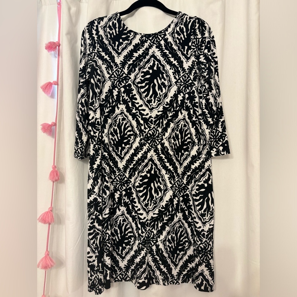 EUC Lilly Pulitzer Ophelia Onyx Reef Madness Swing/Trapeze Dress